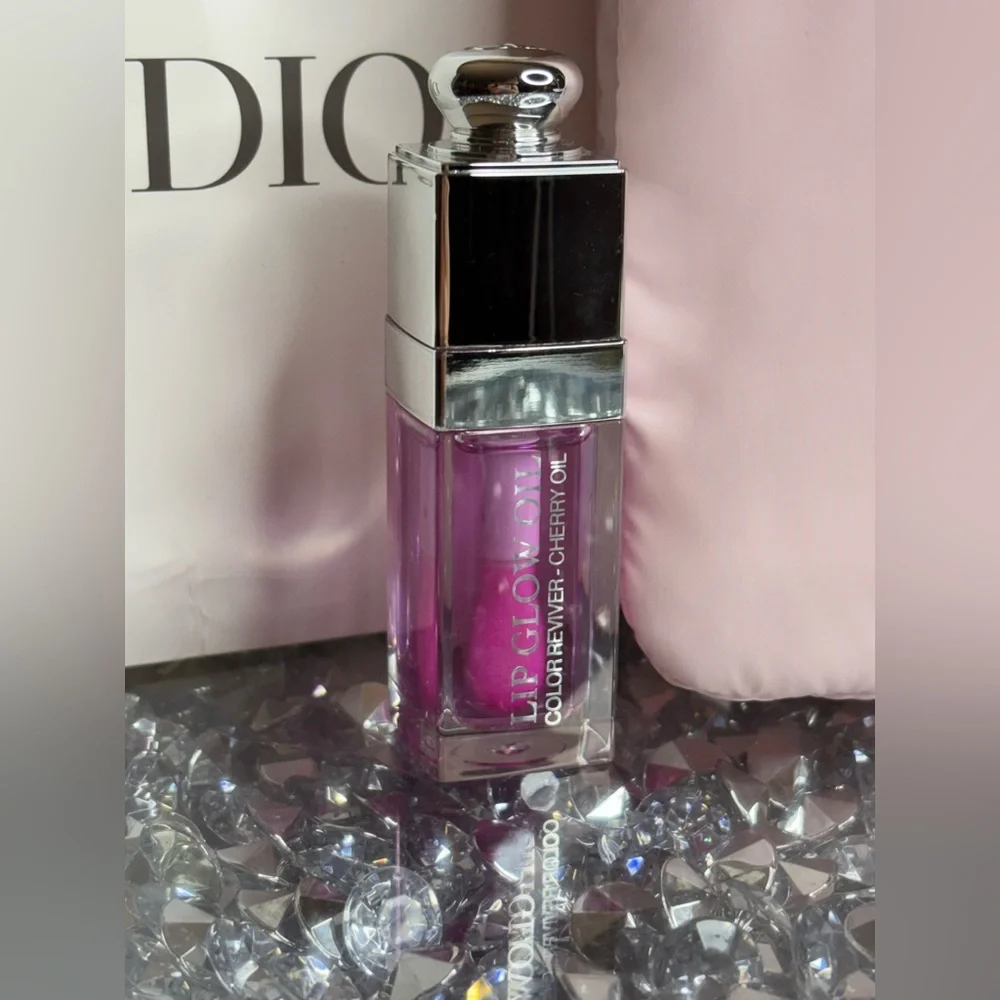 Dior Pink Quilted Clutch with Lip Gloss